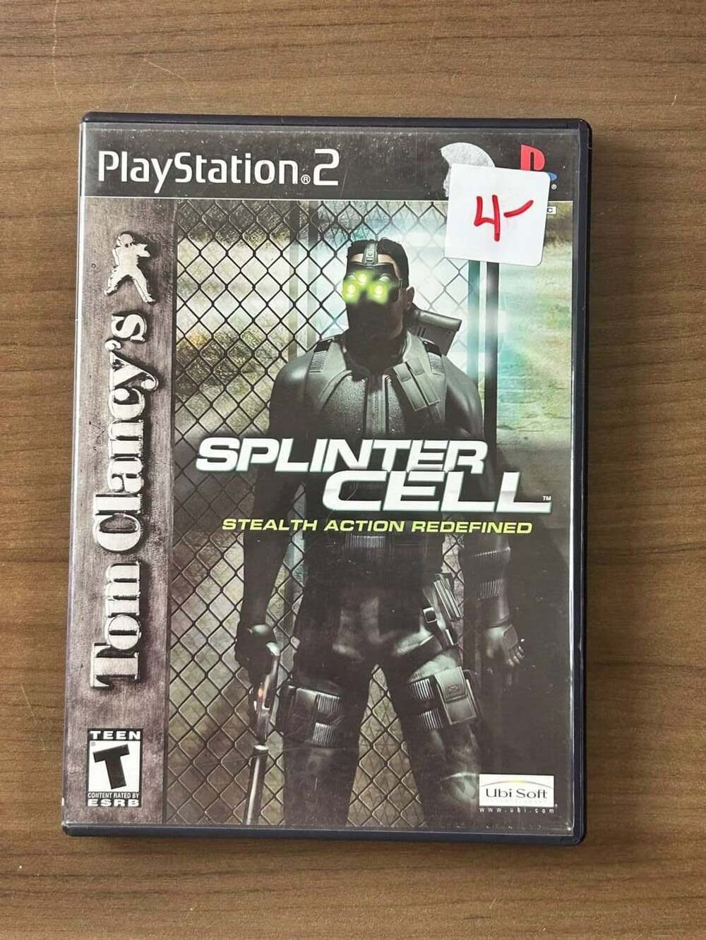 Tom Clancy’s Splinter Cell Sony PlayStation 2 PS2 CIB Disc Case Manual 2002